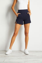 Load image into Gallery viewer, Navy || Paula Terry High Rise Short
